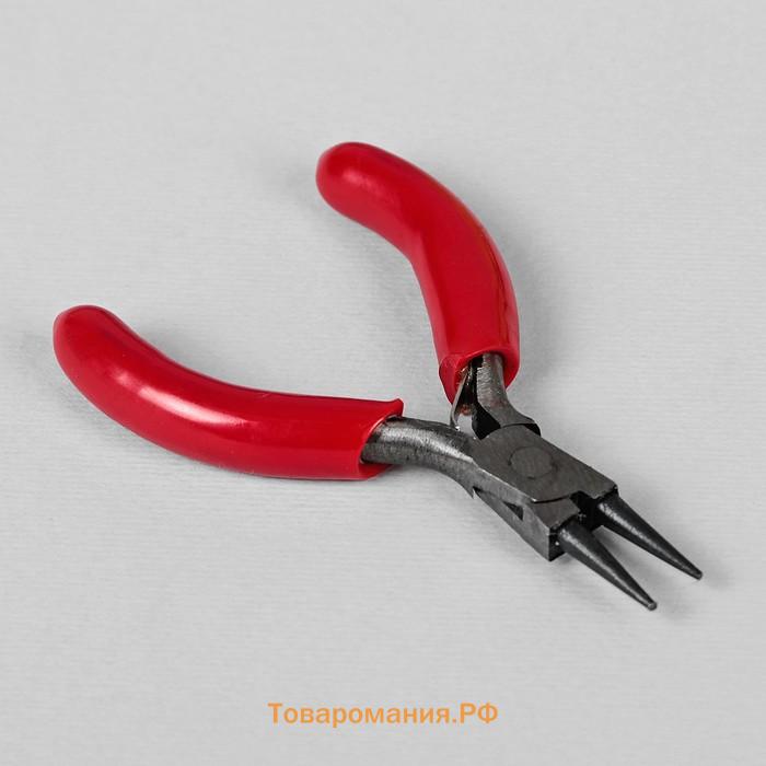 Набор инструментов для рукоделия: бокорезы - 7.5 см, круглогубцы - 8 см, тонкогубцы - 8 см, красный