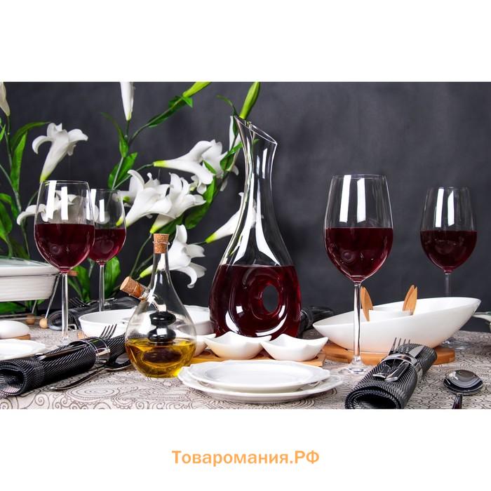 Декантер для вина Magistro «Рислинг», 1.1 л, 15.5×10×36 см, стекло, прозрачный