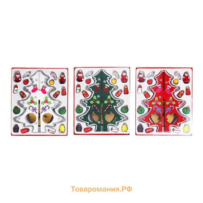 Сувенир новогодний «Елка на подставке», МИКС