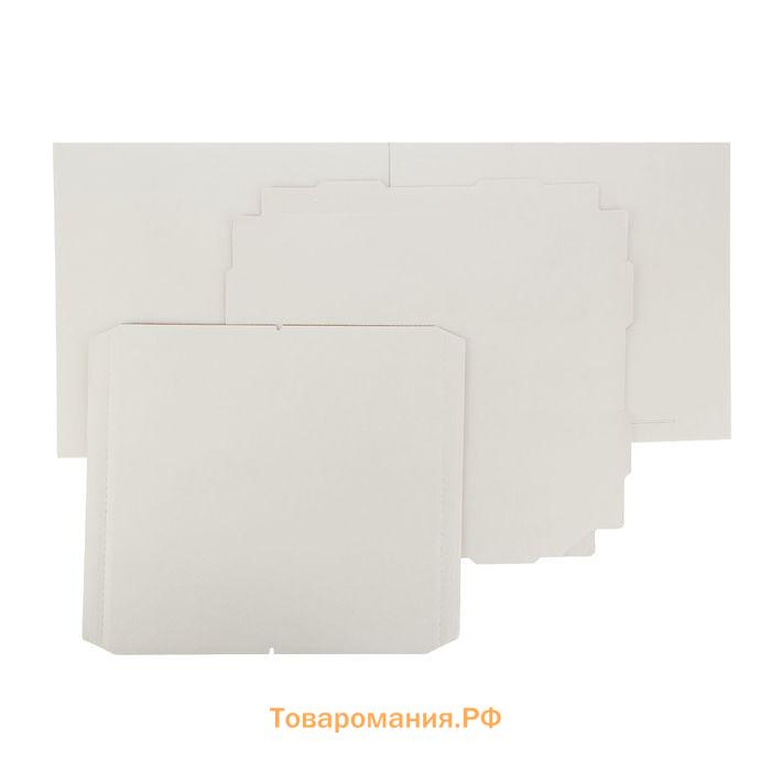 Кондитерская упаковка, короб белый, 50×50×50 см