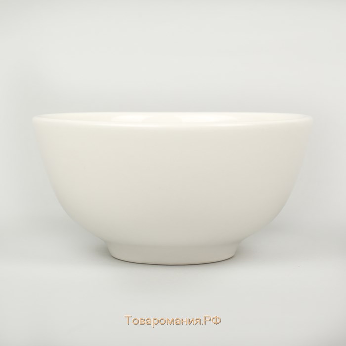 Салатник фарфоровый толстостенный White Label, 170 мл, d=10 см, цвет белый