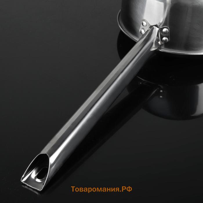 Ковш, 8 л, 41×16.5×9.5 см, с длинной ручкой, нержавеющая сталь