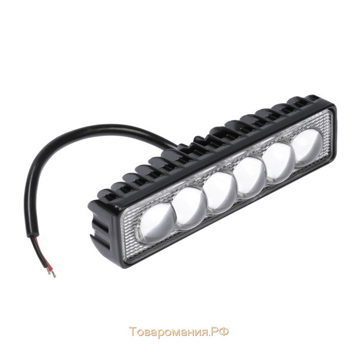 Противотуманная фара, 12 В, 6 LED, IP67, 18 Вт, направленный линзованный свет