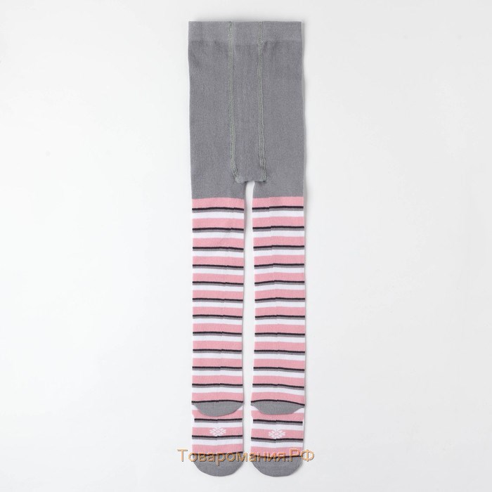Колготки детские KAFTAN "Заяц" 92-98 см, серый/розовый