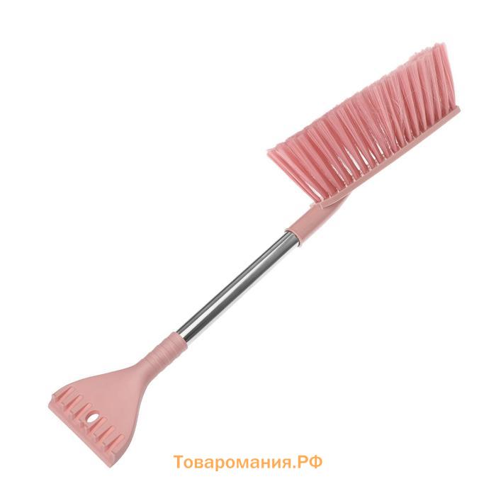 Щетка сметка TORSO, 62 см, со скребком, МИКС