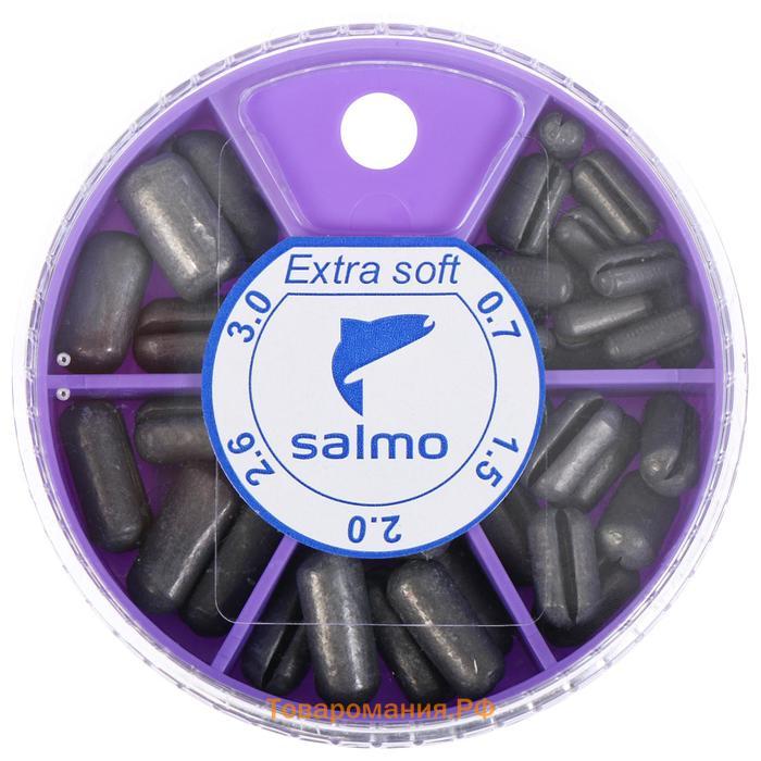 Грузила Salmo extra soft, набор №3 малый, 5 секций, 0.7-3 г, 60 г