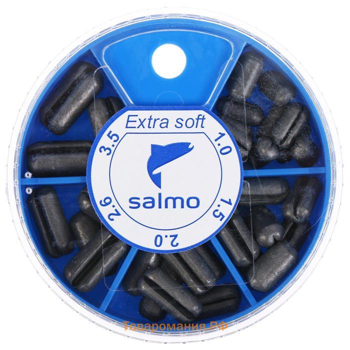 Грузила Salmo extra soft, набор №4 малый, 5 секций, 1-3.5 г, 60 г