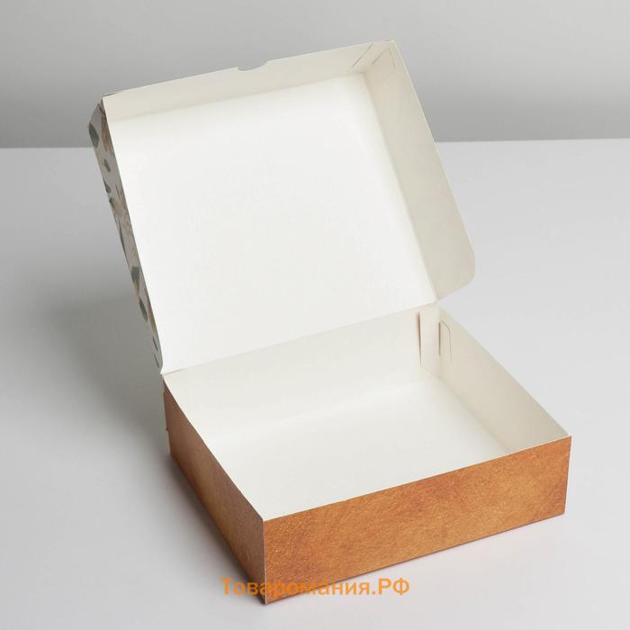 Коробка кондитерская, упаковка, «Счастье», 17 х 20 х 6 см