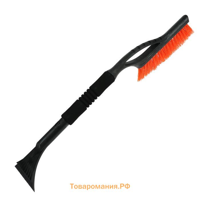 Щетка сметка, со скребком, "Pitstop" Антиснег, 57.5 см, МИКС