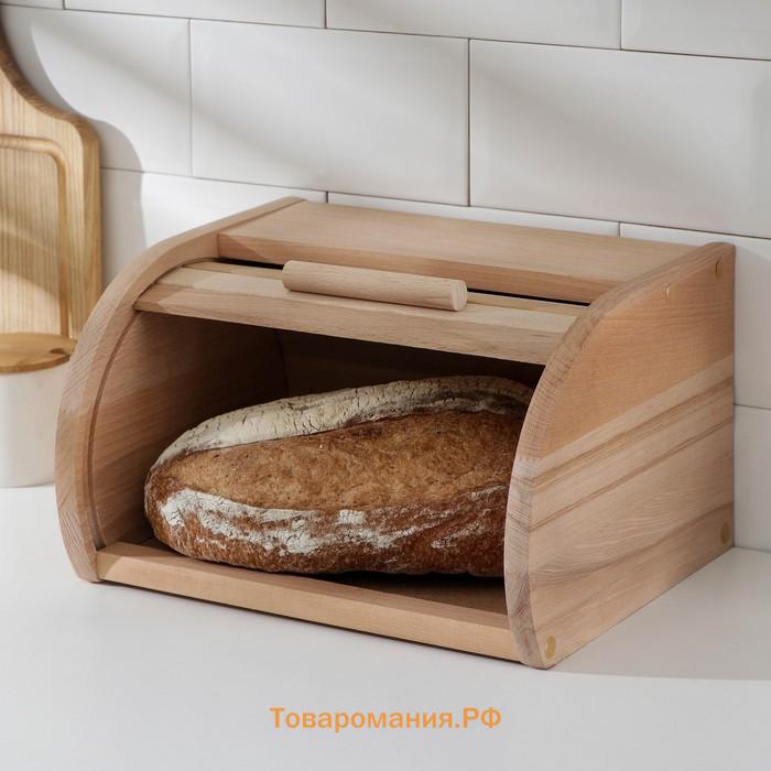 Хлебница, 30×18×24 см, бук
