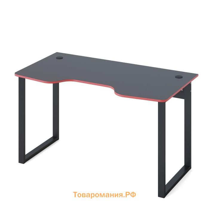 Стол компьютерный «КСТ-19», 1350 × 730 × 740 мм, цвет чёрный / красный