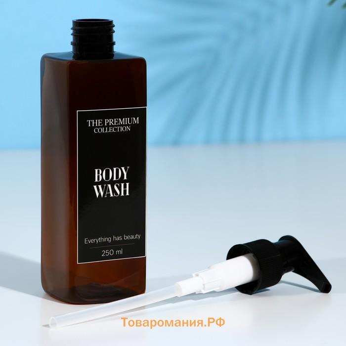 Дозатор для шампуня, кондиционера, гель для душа The premium collection, 250 мл, МИКС