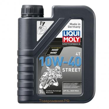 Моторное масло для мотоциклов Liqui Moly НС Motorrad 4T 10W-40 SL/MA-2, 1 л