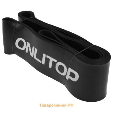 Эспандер ленточный многофункциональный ONLYTOP, 208х8,3х0,5 см, 30-78 кг, цвет чёрный