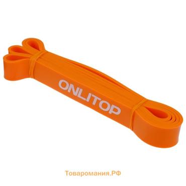 Эспандер ленточный многофункциональный ONLYTOP, 208х2,9х0,5 см, 11-36 кг, цвет оранжевый