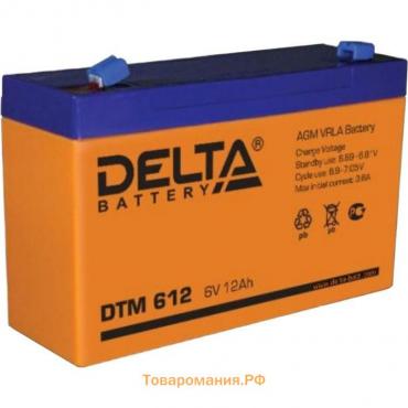 Аккумуляторная батарея Delta DTM612, 6 В, 12 А/ч