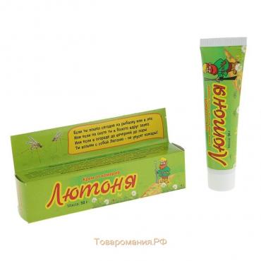 Крем от комаров "Лютоня", футляр, 50 г