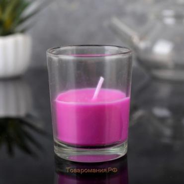 Свеча  ароматическая в стекле 5х6см, лаванда