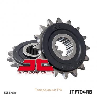 Звезда передняя ведущая с демпфером JTF704RB, цепь 525, 16 зубьев