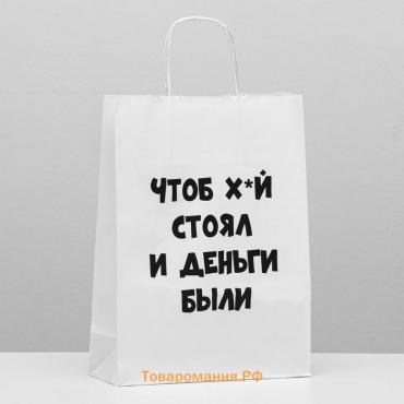 Пакет подарочный «Чтоб деньги были», 24 х 10,5 х 32 см