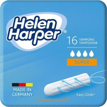 Тампоны безаппликаторные Helen Harper, Super, 16 шт.