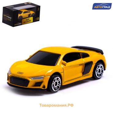 Машина металлическая AUDI R8 COUPE, 1:64, цвет жёлтый