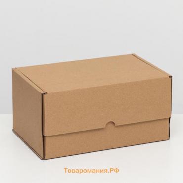 Коробка самосборная «Почтовая», бурая, 30×20×15 см