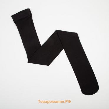 Колготки женские Elegazzi Velour 500 den микрофибра с начёсом, цвет чёрный, размер 4/5