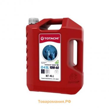 Масло моторное Totachi NIRO HD 10W-40 API CI-4/SL, полусинтетическое, 4 л