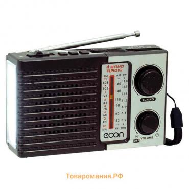 Радиоприемник Econ ERP-2400UR, 3Вт, 220В, AUX, microSD, FM, цвет чёрный