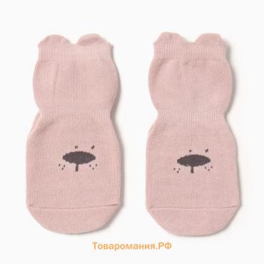 Носки детские MINAKU со стопперами цв. розовый, р-р 11-12 см